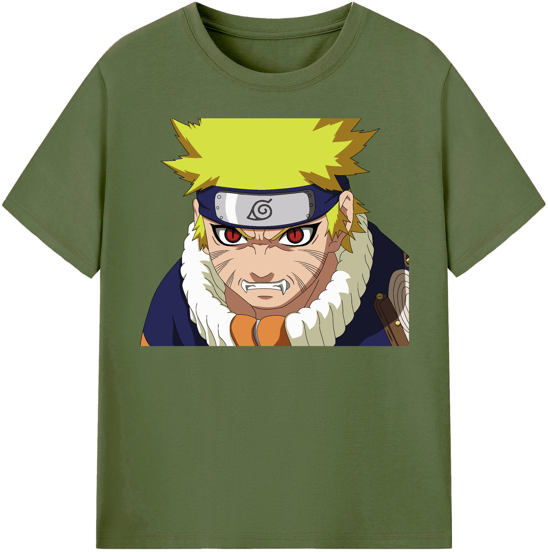 （画像用） NARUTO -ナルト- うずまき ナルト Uzumaki Naruto 綿100％半袖Tシャツ（フロントプリント）